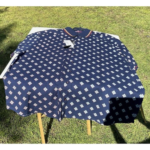 G-Net Button Down Men’s Navy Shirt Size 3XL NWT Style #BSS-61XA - Picture 5 of 6